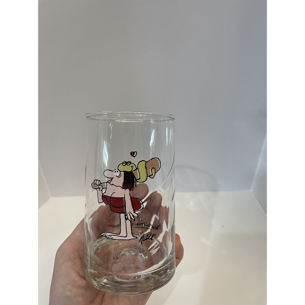 Vintage Arby's B.C. Ice‎ Age 1981 Collector's Series Character Glass Cavewoman